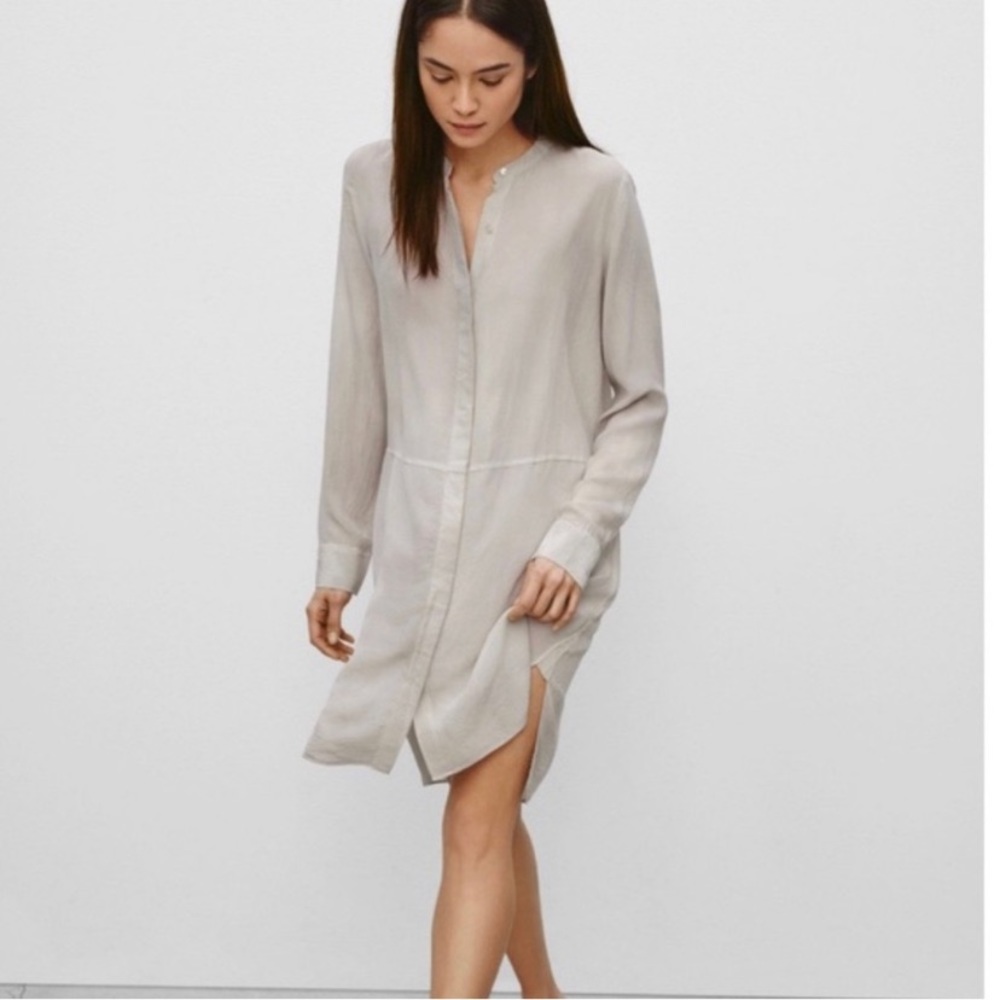 Aritzia Wilfred 100% Silk Bossut Dress